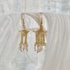 Retro Alloy Dangle Earring 1 Pair - Gold - One Size