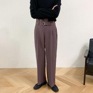 Asymmetric Wide-leg Dress Pants