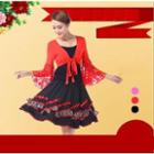 Latin Dance Set: Top + Skirt + Bolero