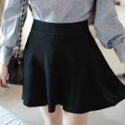 Set: Tie-neck Blouse + Mini Flare Skirt