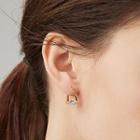 Rhinestone Alloy Dangle Earring 1 Pair - Dangle Earring - Panel - Gold - One Size
