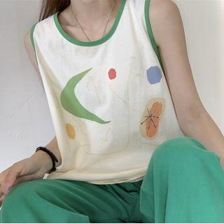 Short-sleeve Print T-shirt / Tank Top