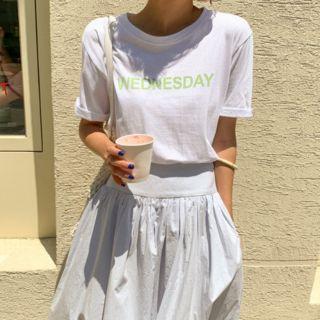 Wednesday Printed Cotton T-shirt