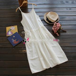 Drawstring Tank Dress