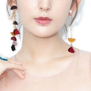 Asymmetric Drop Earring 1 Pair - Gold - One Size
