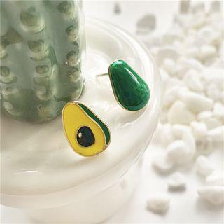 Alloy Avocado Earring 1 Pair - Stud Earring - One Size