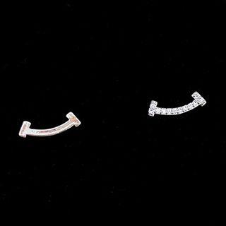 Curved Bar Stud Earring As Shown In Figure - One Size