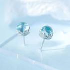 Faux Gemstone Stud Earring As Shown In Figure - One Size