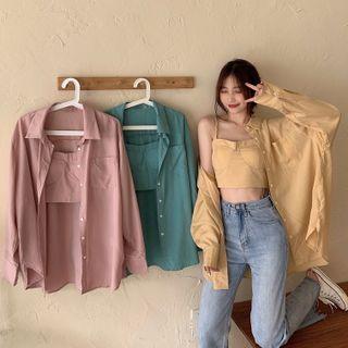 Spaghetti Strap Plain Top / Shirt