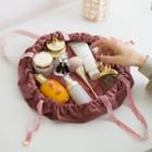 Lettering Embroidered Drawstring Bag