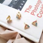 Glaze Triangle Earring
