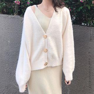 Metal-button Cardigan