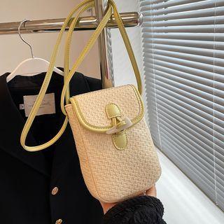Toggle Woven Crossbody Bag