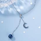 Moon Necklace X149 - Silver - One Size