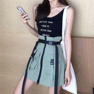Cargo A-line Mini Skirt