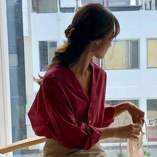 Long-sleeve Long-sleeve Loose-fit Blouse