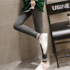 Striped Drawstring Leggings
