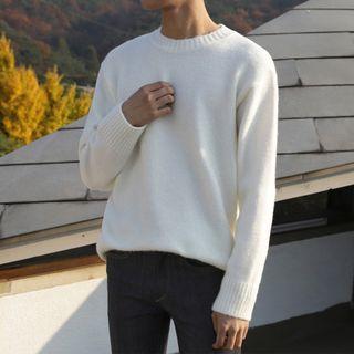 Crew-neck Boxy-fit Sweater