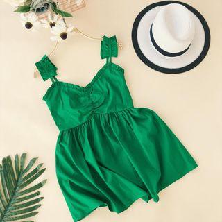 Frilled Spaghetti-strap Top