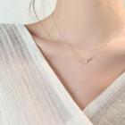 Rhinestone Accent Antler Charm Choker