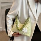 Floral Shirred Shoulder Bag