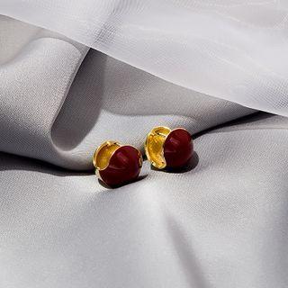 Heart Alloy Earring 1 Pair - E2032-1 - Red - One Size