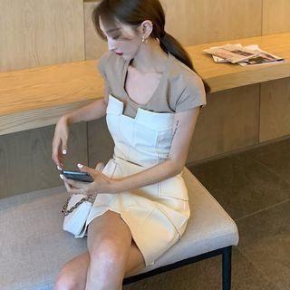 Short-sleeve Plain Tee / Plain Tube Dress
