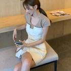 Short-sleeve Plain Tee / Plain Tube Dress