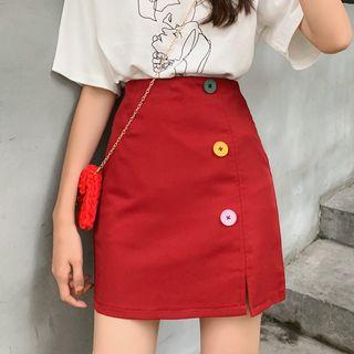 Contrast Button Skorts