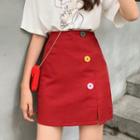 Contrast Button Skorts