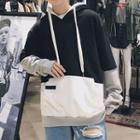 Colour Block Long-sleeve Hoodie