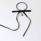 Faux Suede Bow Hair Tie