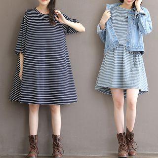 Striped T Shirt - Dress