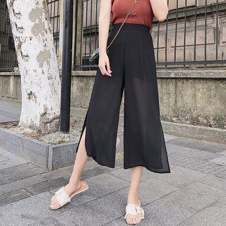 Wide-led Cropped Pants