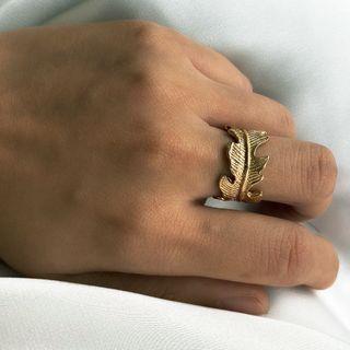 Alloy Leaf Ring