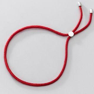 String Bracelet S925 - 1 Pc - Red - One Size
