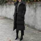 Hooded Duck Down Padded Long Coat