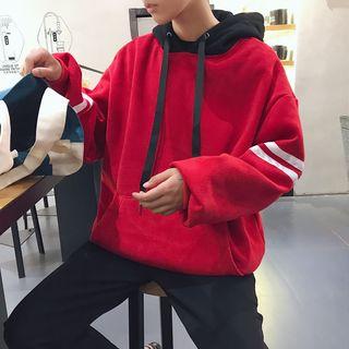 Contrast Color Hoodie