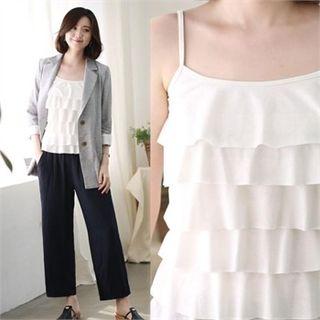 Ruffled Tiered Camisole Top