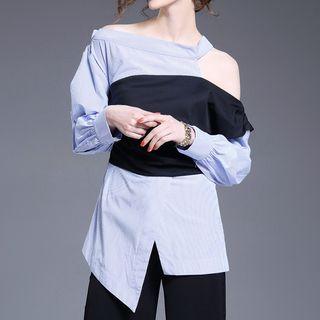 Asymmetric Off Shoulder Blouse
