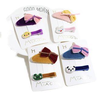 Set Of 2: Rabbit Hair Clip