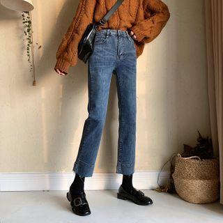 High-waist Boot-out Cropped Jeans