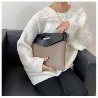 Color Panel Envelope Clutch