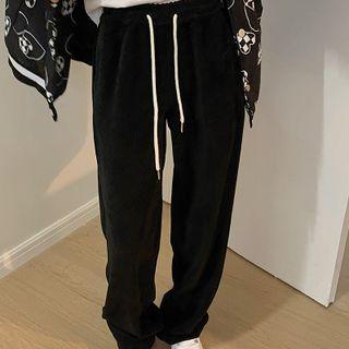 Drawstrings Straight Leg Pants