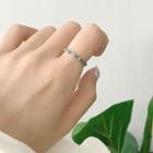 925 Sterling Silver Open Ring K490 - As Shown In Figure - One Size