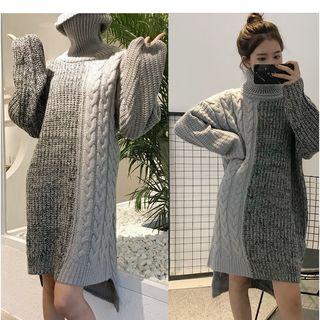 Turtleneck Knitted Dress