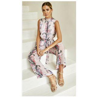 Floral Sleeveless Jumpsuit