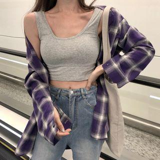 Plaid Shirt / Tank Top