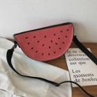 Canvas Watermelon Crossbody Bag Red - One Size
