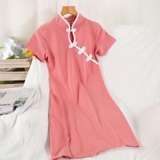 Short-sleeve Sheath Qipao Dress